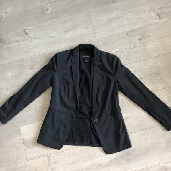 Banana Republic Charcoal Grey Blazer - Picture 2 of 3